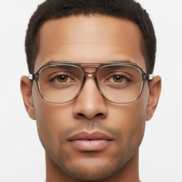 Dior Mens Aviator Beige Black Transparent Fashion Designer Eyewear
